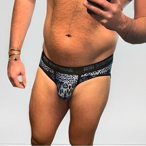 N2N Men's Black and Gray Underwear Size L